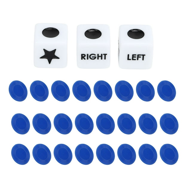 Left Right Center Dice Game Prime Set,Left Right Center Dice Plastic