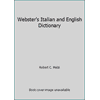 Webster's Italian and English Dictionary [Hardcover - Used]