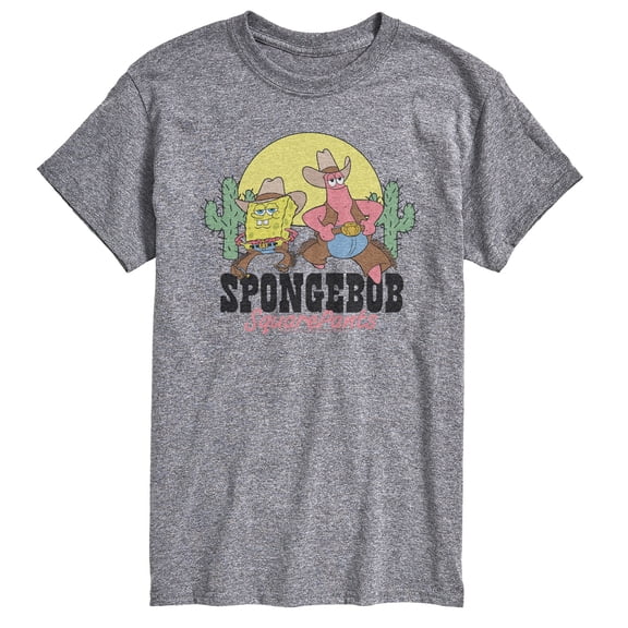 SpongeBob SquarePants - Cowboy - Men's Short Sleeve Graphic T-Shirt