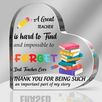 Teacher Appreciation Signs Acrylic Keepsake and Paperweight Gift for Women Teacher Thank You Gifts for Teacher Teacher Appreciation Week Gifts Teacher Birthday Gifts Best Teacher Gifts