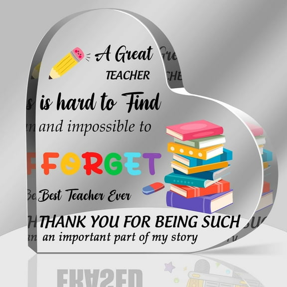Teacher Appreciation Signs Acrylic Keepsake and Paperweight Gift for Women Teacher Thank You Gifts for Teacher Teacher Appreciation Week Gifts Teacher Birthday Gifts Best Teacher Gifts