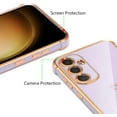 thumbnail image 2 of Samsung Galaxy S24 Plus 5G Case,Cute Plating Edge Love Hearts Pattern with Camera Lens Protection Phone Case for Galaxy S24 Plus 6.7",Purple, 2 of 14