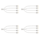 thumbnail image 2 of Cable Adaptador Conector Splitter ARGB 5V 3PIN 33 5 Cm para Computadora (1 A 4), 2 of 8