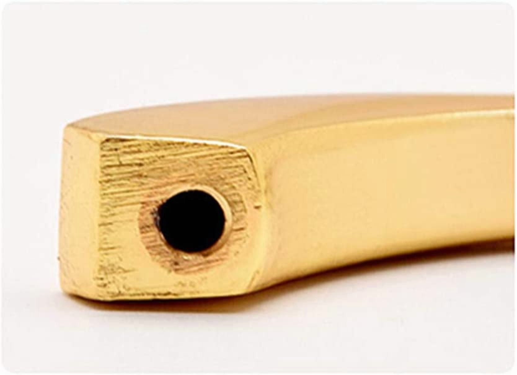 Gold and Silver Cabinet Handles 10 Pack Kitchen Cabinet Pulls 2-1/2" Hole Centers Euro Style Drawer Hardware
