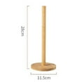 thumbnail image 3 of Wooden Paper Towel Holder for Countertop, Premium Kitchen Towel Holder, Solid Freestanding Paper Towel Dispenser Stand with Anti-Skid Base, 1 Pcs, 11.02x4.53", 3 of 7