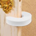 thumbnail image 4 of 6 Pack C Shape Foam Finger Pinch Guard Prevent,Protect Baby Safety Child and Pets from Accidentally Getting Locked in Room(White), 4 of 5