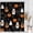 Black, variant on VEIVIAN Cottagecore Halloween Shower Curtain, Floral Pumpkin Black Cat Bat Bathroom Decor, Vintage Spooky Fall Fabric Shower Curtain for Bathroom, Autumn Holiday Bath Curtain,10pcs Hooks, 60X72 IN