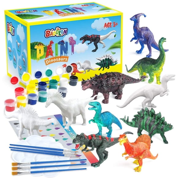 BAODLON Kids Arts Crafts Set Dinosaur Toy Painting Kit - 10 BAODLON BAODLON