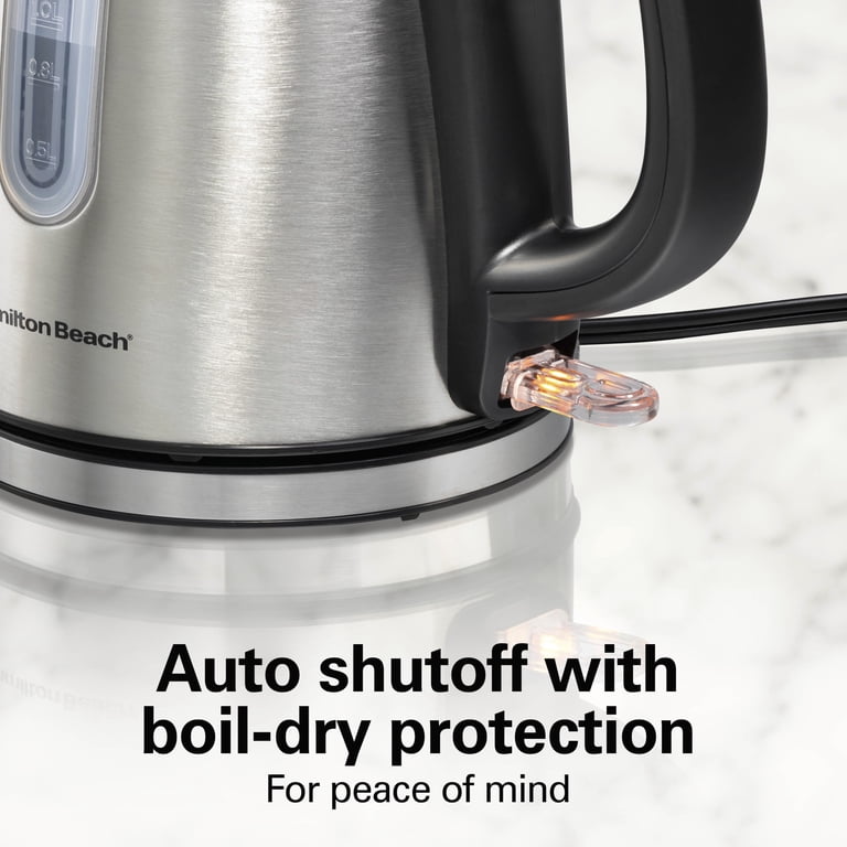 Hamilton Beach Stainless Steel Electric Kettle, Tea & Water Kettle