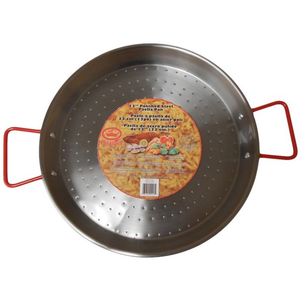 Metal 29900055 King Cooker 16" Carbon Steel Paella Pan