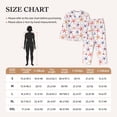 thumbnail image 4 of Honeii Starfish 1 print Women's Pajama Sets Long Sleeve Button Down Sleepwear Nightwear Soft Pjs Lounge Sets-Large, 4 of 7