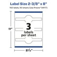 thumbnail image 6 of Avery Glossy Clear Wraparound Labels, 2-3/8" x 8", 150 Labels, 6 of 9