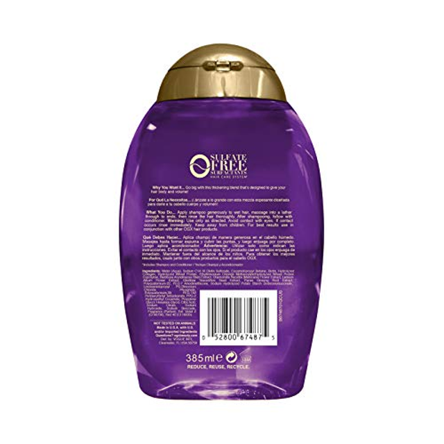 Buy OGX Thick & Full + Biotin & Collagen Extra Strength Volumizing Shampoo with Vitamin B7