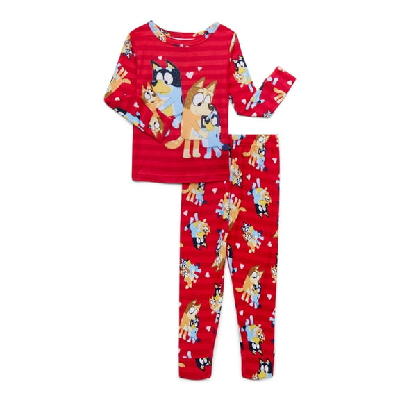 Character Toddler Unisex Valentine's Day Pajama Set, 2-Piece, Sizes 12M-5T