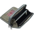 thumbnail image 3 of Marshal Genuine Leather Double Zipper Clutch Checkbook Wallet for Women #4575CF Swiss SkyBlue, 3 of 6