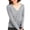 Grey, variant on Women's Long Sleeve Thin Lightweight Button Down Cardigan Sweaters for Women Soft Knit Cardigan Dressy V Neck Spring Fall Cardigan Cardigan Solid Color Knitted Sweater Navy 3Xl