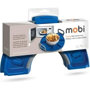 Mobi Folding Microwave Tray, Marine Blue, Plastic, 1 Pack