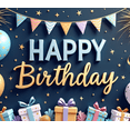 thumbnail image 3 of Decorative Design Birthday Party Banner Colorful Theme Happy Birthday Banner for Birthday Party Indoor Decoration Party Celebration, 3 of 6
