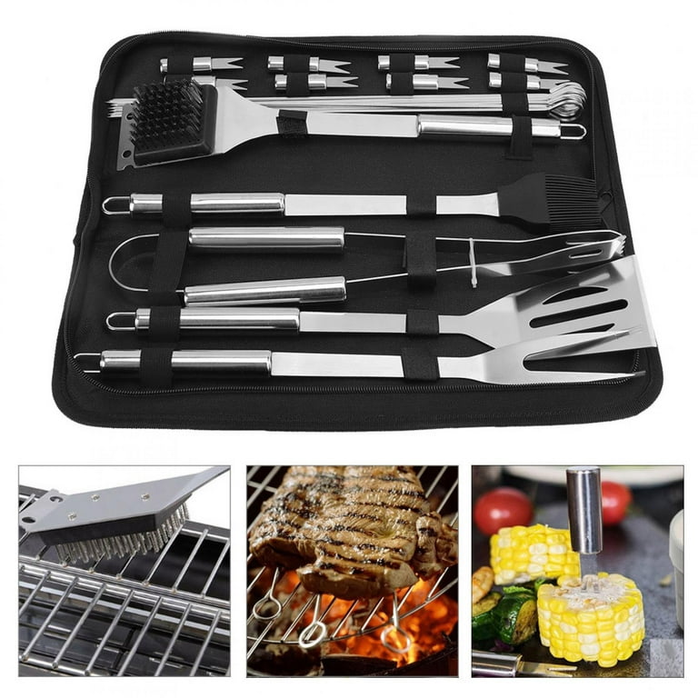 AISITIN BBQ Grill Accessories with Insulated Cooler Bag, Grill Utensils Set BBQ  Grilling Accessories BBQ Tools Set, Stainless Steel Grill Set for Smoker,  Camping, Kitchen Grill Tool Set for Men 