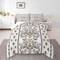 thumbnail image 2 of Erosebridal Bohomian Damask Bedding King Comforter Set, Aztec Floral Down Comforter, Geometric Decor, Ultra Soft, 2 of 7