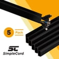 thumbnail image 2 of J Channel Desk Cable Organizer Kit– 5 Black Raceway Channels -by Edison Supply, 2 of 9