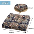 thumbnail image 7 of Exotic Paisley Artwork Floor Cushion&nbsp;– 22x22 Inch Square Pillow, Dutch Velvet, Boho Vintage Design for Meditation & Yoga (Vibrant Colors), 7 of 7