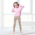 thumbnail image 5 of joogoo Girls' Leggings Artistic Rose Flowers Yoga Pants 7-8T, 5 of 8