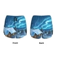 thumbnail image 5 of Haiem Mountain Cottage In Snow Women's 2 in 1 Running Shorts - Lightweight Athletic Workout Gym Yoga Breathable Sports Shorts Liner with Phone Pockets-XX-Large, 5 of 9
