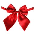 thumbnail image 3 of Elegant Solid Color Polyester Silk Bow Tie for Students Attachees and Flight Attendants Functional Accessory for Everyday Wear, 3 of 3
