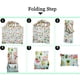 thumbnail image 5 of Bolsa de compras portátil TRKIYQC de gran capacidad, bolsa de compras lavable, bolsa de mano plegable impermeable reciclable con estampado de flores TRKIYQC perder, 5 of 6