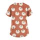 thumbnail image 3 of Camiseta casual de manga corta con cuello en V y estampado de dibujos animados para mujer, divertida y cómoda camiseta de verano, 3 of 3