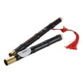 thumbnail image 1 of Detchable Natural Black Bamboo Bawu Ba Wu Transverse Flute Pipe Musical Instrument in G Key for Beginner Music Lovers as Gift, 1 of 7