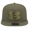 thumbnail image 2 of Youth New Era Olive Cincinnati Bengals Color Pack A-Frame 9FIFTY Snapback Hat, 2 of 5