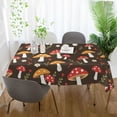 thumbnail image 3 of Yayeee Tablecloths 54" x 54" Rectangle Wrinkle Resistant Party Table Cover, Brown Mushroom Pattern, 3 of 8