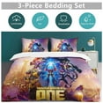 thumbnail image 5 of Thickened Bed Three Piece Set, TransformersPrinted Soft Bedding Set With Pillow Shams 79"x90", 5 of 8