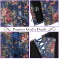 thumbnail image 4 of Femmes Vintage Floral Denim Corset Bustier Haut, 4 of 7