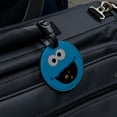 thumbnail image 5 of Sesame Street Cookie Monster Face Round Leather Luggage Card Suitcase Carry-On ID Tag, 5 of 6
