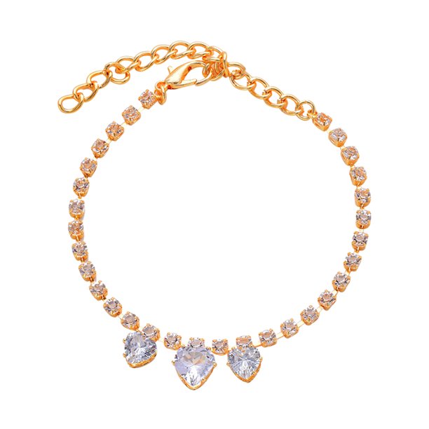 Gold Chain Dog Collar Dog Necklace Metal Cuban Link For Medium And