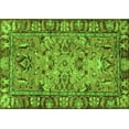 thumbnail image 1 of Ahgly Company Indoor Rectangle Abstract Green Modern Area Rugs, 2' x 5', 1 of 4