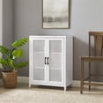 thumbnail image 2 of Pemberly Row Stackable Modern Wood Storage Pantry with Shelves in White, 2 of 16