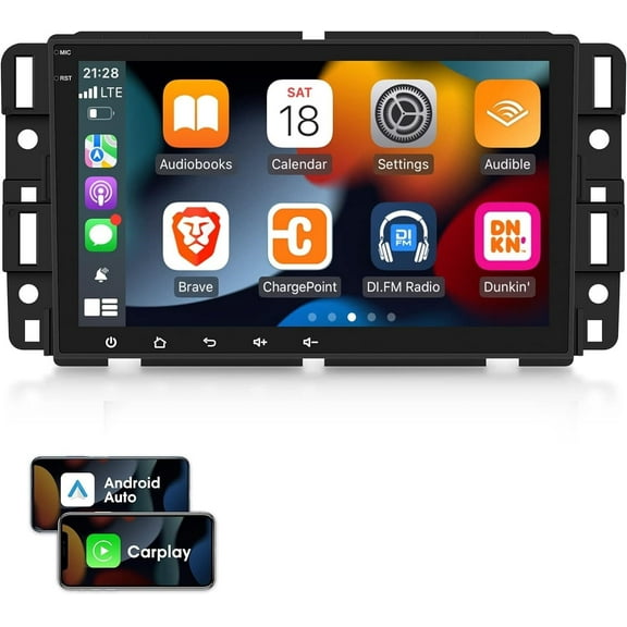 LICHENGTAI Android 12 Car Stereo Radio Fit for Chevrolet Chevy Silverado GMC Sierra Yukon, 7-inch Touch Screen Car Radio with Mirror Link, Bluetooth FM/RDS, SWC, Backup Camera, 2 32G