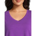 thumbnail image 4 of Terra & Sky Women’s Plus Size V-Neck Tee, 4 of 5