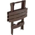 thumbnail image 2 of Yunwen Manufacturing Plastic Quik-Fold Side Table, Brown, 2 of 2