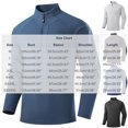 thumbnail image 2 of MiYuan Mens Quarter Zip Pullover Stand-Up Collar Golf Shirts Long Sleeve Golf Running,Quarter Zip,Thermal Warm,Lightweight,Long Sleeve ,Stretchy,Pullover Sweater Top Workout Wear, 2 of 6
