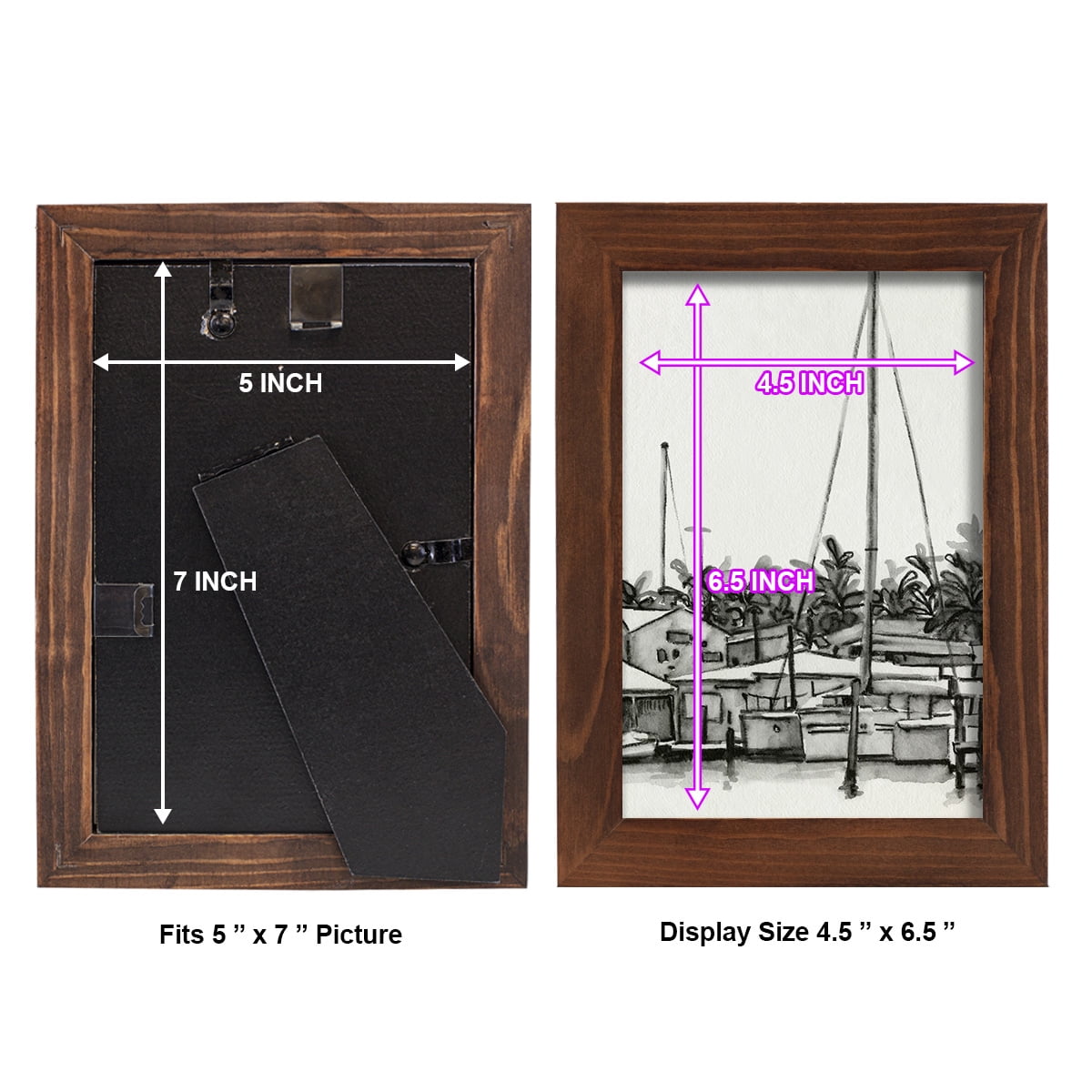 Neutral Tropics III - Framed Print w/glass - Chestnut