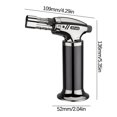 thumbnail image 5 of Nsxcdh Metal Torch Lighter Windproof Direct Jet 1300c,Adjustable Flame Wheel Refillable Butane,Slim Pocket Carry Alloy Case,For Kitchen BBQ Camping Outdoor Gear, 5 of 5