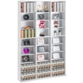 thumbnail image 1 of VEVOR Media Storage Cabinet 9 Layers Adjustable DVD Shelves Holds 756 CDs White, 1 of 9