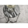 thumbnail image 3 of Kate and Laurel Aguilar Table de Boisson Charmant, 8x8x23, Argent, 3 of 5