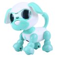thumbnail image 1 of Juguete para mascotas con forma de perro robot, inteligente, interactivo, con sonido de marcha, LED, regalo educativo (verde), 1 of 13