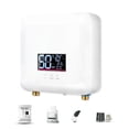 thumbnail image 2 of Calentador Calentador De Agua Instantáneo 5500W Mini Electric De Agua El Calentador De Agua Sin Tanque Pantalla LED Soporte Modo De Termostato/Ajuste De Energía Para El Baño De, 2 of 7